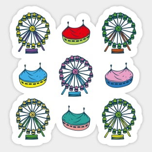 Ferris Wheels and Circus Sticker